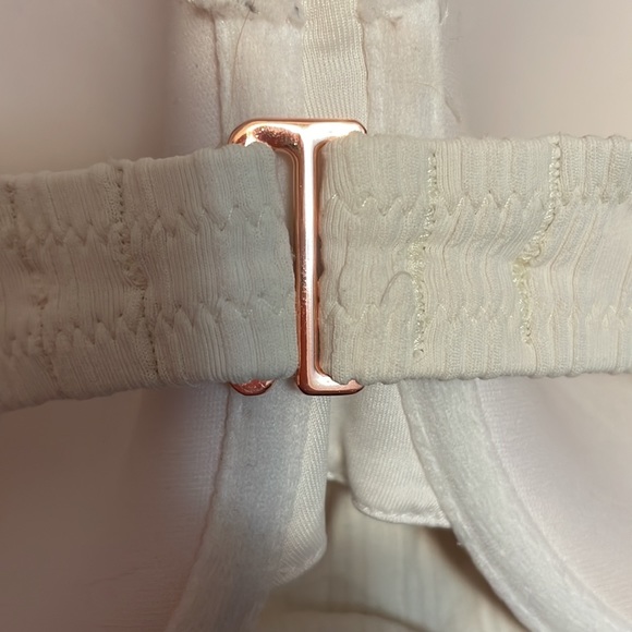 Shade & Shore Lightly Lined Shoulder Tie Ribbed Bralette Bikini Top - Picture 5 of 5